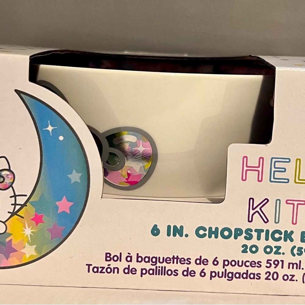 Hello Kitty 6in chopstick bowl 20oz.